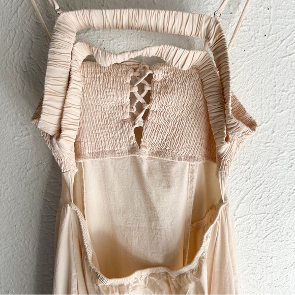 Free People Fifi Midi Dress Ivory Sz Medium - Picture 4 of 8